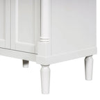 Meuble-lavabo simple vert/blanc/argenté/bleu avec armoire – 1 personne