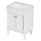 Meuble-lavabo simple vert/blanc/argenté/bleu avec armoire – 1 personne