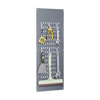 Armoire de rangement haute en acier gris avec porte verrouillable – Assemblage par 1 personne