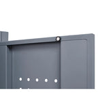 Armoire de rangement haute en acier gris avec porte verrouillable – Assemblage par 1 personne